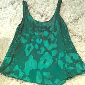 Tank top with open back